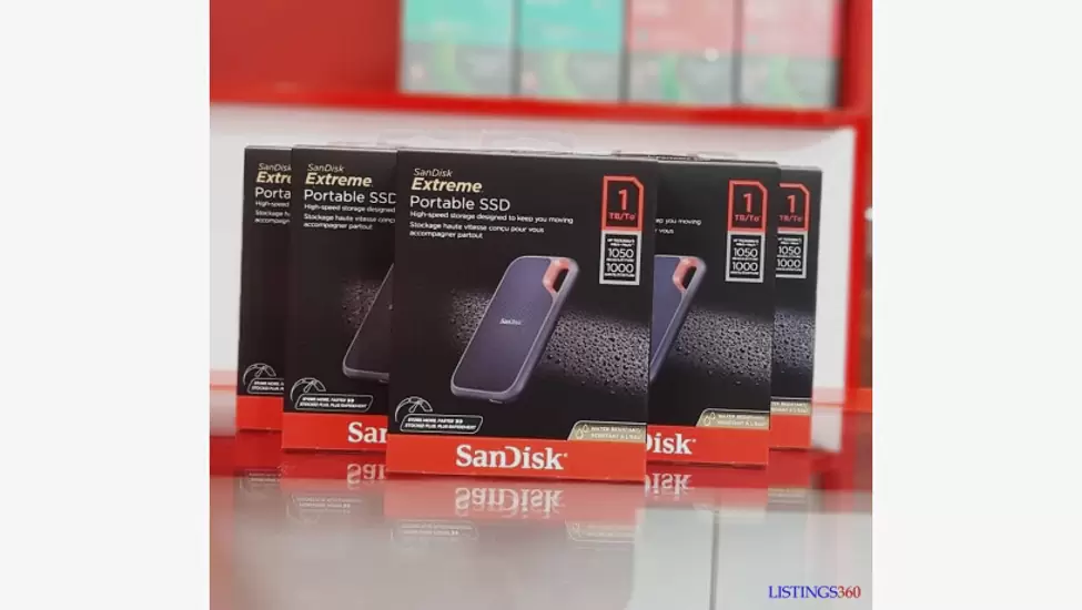 285,000 TSh SanDisk 1TB Extreme Portable SSD