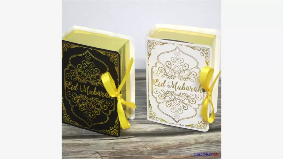 Book Shape Eid Mubarak Chocolate & Candy Box